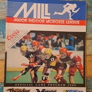 Mil 1989 Lacrosse Baltimore Thunder Washington Wings Blazers Turbos Program Bb34